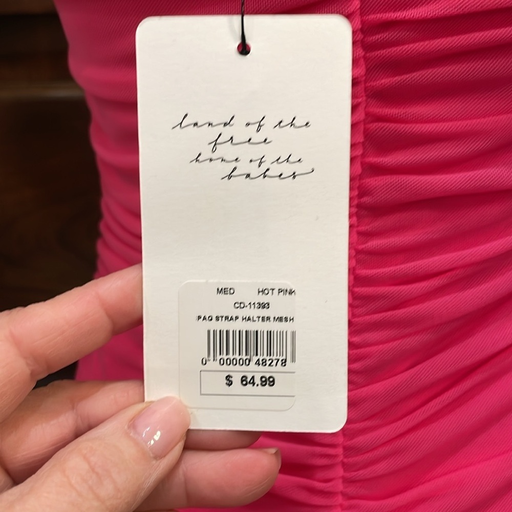 Cotton Candy Pink Ruched Mini Dress for Night Out - Picture 3 of 6